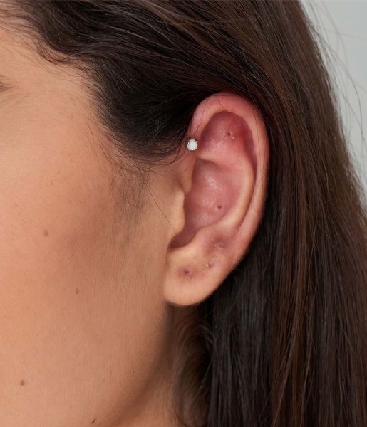 Ania Haie Earring Opal Cabochon Single Stud Earring Gold